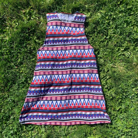 American Apparel geometric print sleeveless shift - Picture 1 of 5